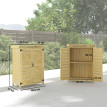 Armoire Rougemont Jardin Rempotage Rangement Extérieur Bois Naturel 71x39x95 cm