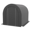 Abri Hereward Rangement Extérieur Étanche Grand Volume Gris Foncé 2,4x1,8m