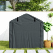 Abri de Jardin Duskhollow Stockage Extérieur Étanche Anti-UV Gris 2x1,6m