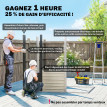 Abri Siward Rangement Extérieur Sécurisé Étanche Acier Gris 191x130 cm