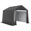 Abri Jauberval Rangement Extérieur Étanche Gris Foncé 302x300x235 cm