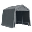Abri de Jardin Sancho Rangement Extérieur Étanche Métal PE Gris Foncé 280x240 cm