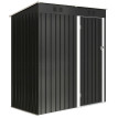 Abri de jardin Maulbach compact résistant acier anthracite 1,37 m² porte sécurisée