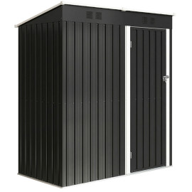 Abri de jardin Maulbach compact résistant acier anthracite 1,37 m² porte sécurisée