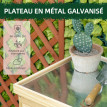 Armoire Jardin Dalías Table Rempotage 2 en 1 Bois Sapin Métal Galvanisé