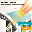 Auvent Marquise Dunstan Voûté Design Extérieur Protection Pluie Noir 150 cm
