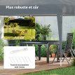 Tonnelle Calasparra Barnum Pliant Compact Gris Extérieur Fête Jardin Résistante
