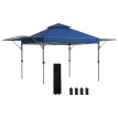 Barnum Nigüelas pliant double toit protection UV bleu jardin extérieur fête