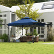 Barnum Nigüelas pliant double toit protection UV bleu jardin extérieur fête