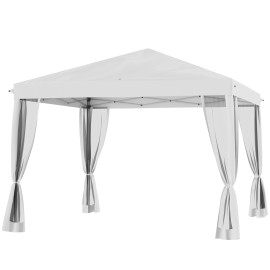 Tonnelle Edwyn Pop-Up 4 Moustiquaires Barnum Colonial Blanc Cassé Résistant UV