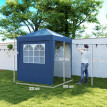 Tonnelle Pwyll Barnum Pop-Up Pliable Réglable 3 Hauteurs Bleu
