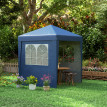 Tonnelle Pwyll Barnum Pop-Up Pliable Réglable 3 Hauteurs Bleu