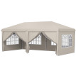 Tonnelle Pfingstthal Barnum Pliant Étanche Anti-UV Beige 5,85x2,95m avec Sac