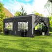 Tonnelle Centulio Pop-Up Automatique 3x6m Anthracite Résistante UV & Réglable