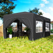 Tonnelle Centulio Pop-Up Automatique 3x6m Anthracite Résistante UV & Réglable