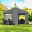 Barnum Étremont Pop-Up Anthracite Tonnelle Jardin Fête Résistante UV30+