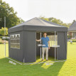 Barnum Étremont Pop-Up Anthracite Tonnelle Jardin Fête Résistante UV30+