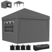 Barnum Étremont Pop-Up Anthracite Tonnelle Jardin Fête Résistante UV30+