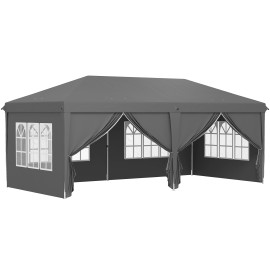 Tonnelle Lattanzio Barnum Pliant 5,85x2,95m Anthracite Événements Extérieurs Résistante