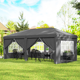 Tonnelle Lattanzio Barnum Pliant 5,85x2,95m Anthracite Événements Extérieurs Résistante