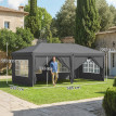 Tonnelle Lattanzio Barnum Pliant 5,85x2,95m Anthracite Événements Extérieurs Résistante