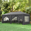 Tonnelle Lattanzio Barnum Pliant 5,85x2,95m Anthracite Événements Extérieurs Résistante