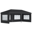 Tonnelle Klingelbach Barnum Pliable Pop-Up 4 Fenêtres Noir Événements Extérieurs Résistante
