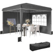 Tonnelle Ximeno Pop-Up Extérieure Gris Foncé Résistante UV Vent Stable