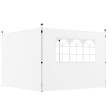 Parois Ulfric pour Tonnelle 3x3m Fenêtre Polyester Anti-UV Blanc