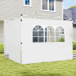 Parois Ulfric pour Tonnelle 3x3m Fenêtre Polyester Anti-UV Blanc