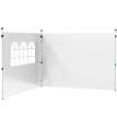 Parois Ulfric pour Tonnelle 3x3m Fenêtre Polyester Anti-UV Blanc