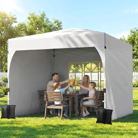 Tonnelle Teofilo 3x3m Protection Solaire UPF50+ Anti-UV Crème Résistante