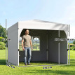 Tonnelle Teofilo 3x3m Protection Solaire UPF50+ Anti-UV Crème Résistante