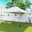 Barnum Fauvrelin Pop-Up 3x3m Toile Oxford UPF50+ Blanc Stabilité Maximale Transport Inclus