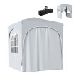 Tonnelle Frotbert Barnum Pliable Pop-Up Réglable Abri Jardin Extérieur Gris Clair