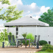 Tonnelle Laujar Jardin Pliable Montage Express Protection Solaire Blanc 3x3m