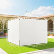 Panneaux Latéraux Vauberval pour Barnum Gazebo 3x3m 6x3m Blanc Résistant Extérieur