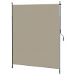 Store Kriemhild Brise-Vue Extensible Sans Perçage Alu Grège 270 cm