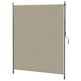 Store Kriemhild Brise-Vue Extensible Sans Perçage Alu Grège 270 cm
