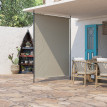 Store Kriemhild Brise-Vue Extensible Sans Perçage Alu Grège 270 cm