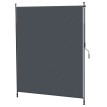 Store Válor Brise-Vue Réglable Sans Perçage Alu Gris 200x305 cm