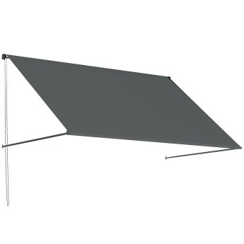 Store Frutoso Manuel Inclinable Terrasse Commerce Gris Anti-UV 195x120cm