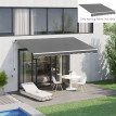 Toile Store Gualchos Remplacement Résistante Anti-UV Gris 282x240 cm