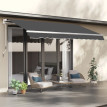 Toile Store Gualchos Remplacement Résistante Anti-UV Gris 282x240 cm