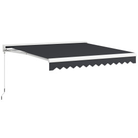 Store Ivybrook Électrique & Manuel Rétractable Terrasse Commerce Anthracite 295x250 cm