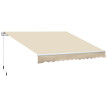 Store Banne Recesvinto Manuel Rétractable Alu Terrasse Commerce Beige 3,5x2,5m
