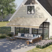 Store Banne Recesvinto Manuel Rétractable Alu Terrasse Commerce Beige 3,5x2,5m
