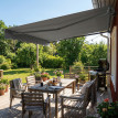 Store Poscante Banne Manuelle Réglable Aluminium Anti-UV Gris Anthracite