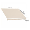 Toile Store Lindenfeld Remplacement Polyester 280g/m² UPF50+ Crème 350x250cm