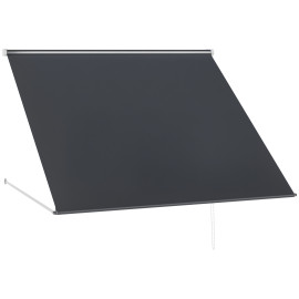 Store Banne Iznájar Manuel Inclinable Terrasse Commerce Gris Anthracite 150x120cm